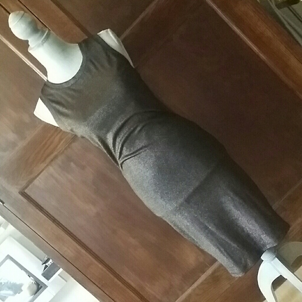 Bronze metalic cocktail  dress.